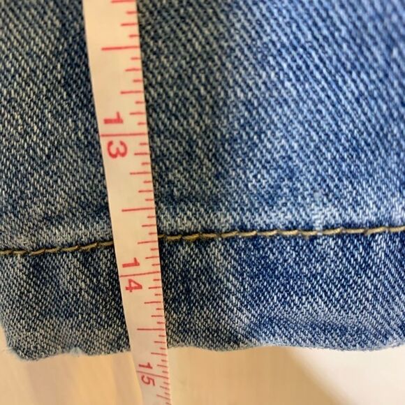 Forever 21 Rainbow Button Fly Denim Skirt - Picture 3 of 7